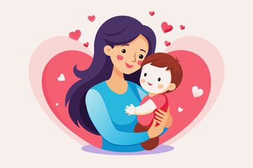 Love Symbolized Mother and Baby Bond