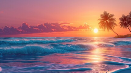 Golden Hour on the Beach: Exotic Escape