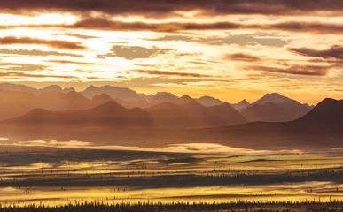 Selbstklebende Fototapeten Mountains on Alaska © Galyna Andrushko