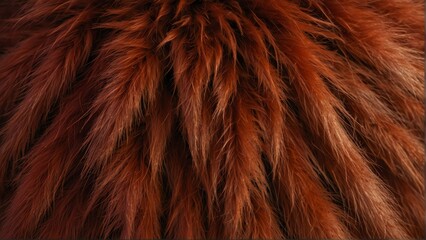 red fur close-up texture from Generative AI
