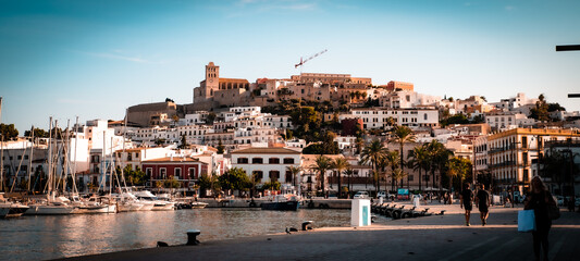 view of the city ibiza 