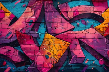 Obraz premium Graffiti art background. Colored