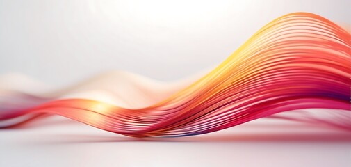 Colorful 3d flow wave abstract background. 