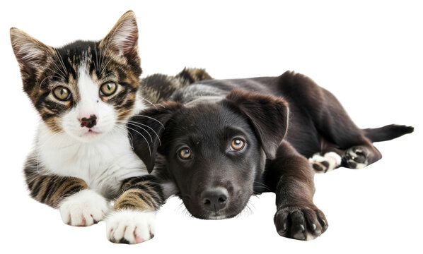 PNG Cat and dog mammal animal kitten.