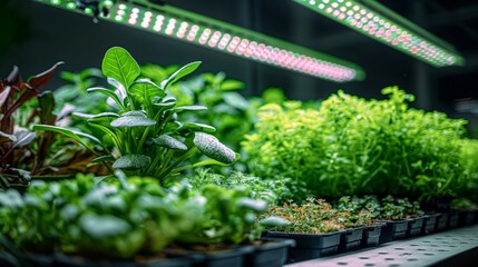 Hydroponic farm, eco organic plants