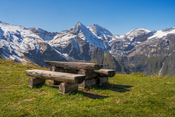 Picnic area in the High Tauern mountains