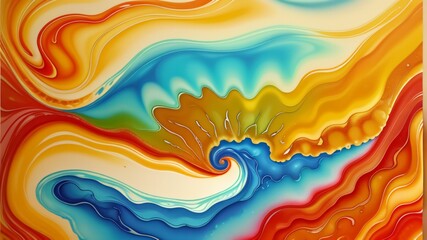 Natural luxury abstract fluid art painting in alcohol ink technique. Tender and dreamy wallpaper. Mixture of colors creating transparent waves and golden swirls. For posters, other printed material.Ai
