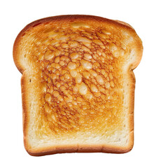 Toast Slice. Closeup Top View. Breakfast Recipe Or Template Mock-Up. Ai Generative