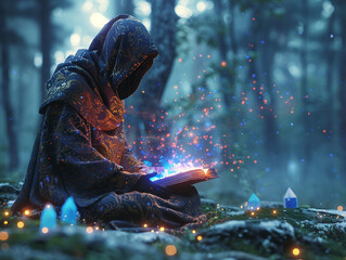 Healer, glowing robes