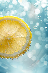 Lemon slice in sparkle water - 786441501