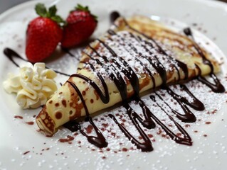 crepe with chocolate
