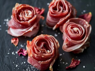 cured meat in roses