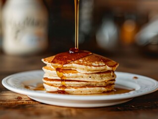 pancakes with syrup