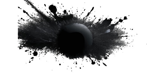 Paint stains black blotch background. Grunge Design Element. Brush Strokes. Vector illustration. splatter, paint, background, abstract, texture, design, watercolor, coffee, paper, isolated, frame