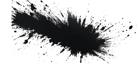 Paint stains black blotch background. Grunge Design Element. Brush Strokes. Vector illustration. splatter, paint, background, abstract, texture, design, watercolor, coffee, paper, isolated, frame