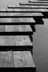 Fototapeta premium Black and white path