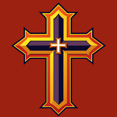 Vector Design for Christian Cross