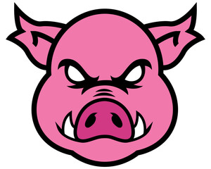 Angry pig logo