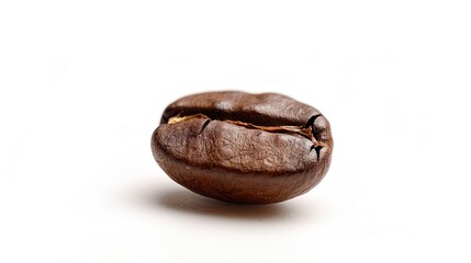 Coffee bean against a white backdrop