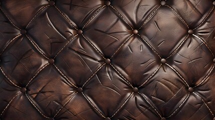 Naklejka premium Luxurious Leather Texture with Stitching Details for Fashionable Product Photography and Vintage Inspired Designs