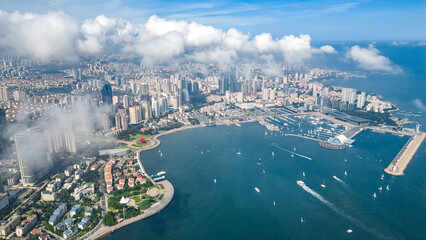 Aerial view of Qingdao, China