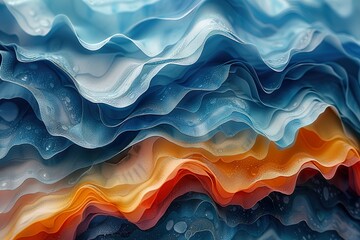 4K Abstract wallpaper colorful design, shapes and textures, colored background - obrazy, fototapety, plakaty