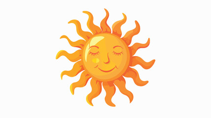 Sun icon. Vector illustration flat vector isolated on