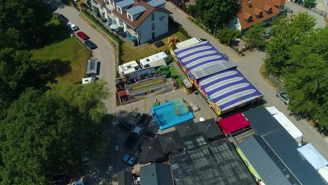 Playground Rowy Plac Zabaw Aerial View Poland