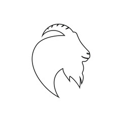 Goat logo design vector with premium concept illustration