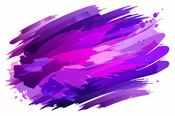 Vibrant violet watercolor brush strokes, offering dynamic and expressive design elements for your creative projects