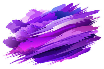 Vibrant violet watercolor brush strokes, offering dynamic and expressive design elements for your creative projects