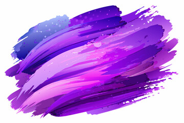 Vibrant violet watercolor brush strokes, offering dynamic and expressive design elements for your creative projects