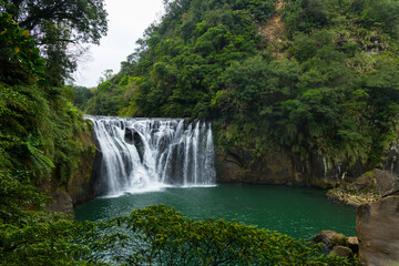 Shifen Waterfall in Pingxi District at Taiwan - 786449786
