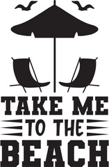 take me to the beach SVG