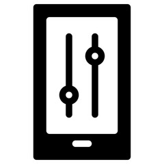 mobile controller icon, simple vector design