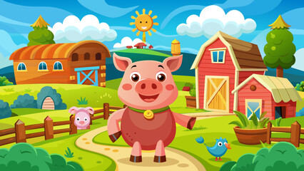 pig-farm-environments--vibrant-cartoon-illustratio