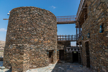 An ancient castle constructed using stones in ancient architecture called Bakhroush Ben Alas Castle...