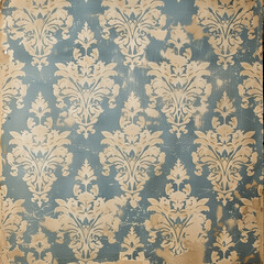Vintage damask wallpaper pattern - 786457559