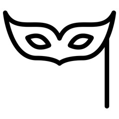 mask icon, simple vector design