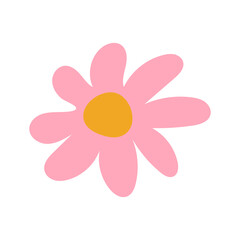 Fototapeta premium Cute Handdrawn Doodle Abstract Flower