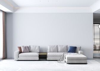 3d render interior modern room with sofa bacground