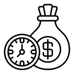 Time Is Money Icon