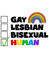 LGBT Checkbox Tumbler Sublimation PNG