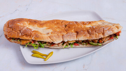 Limousine doner kebab isolated