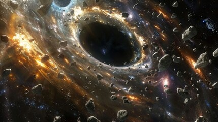 A black hole that acts like a lostandfound, spitting out random lost items from across the universe