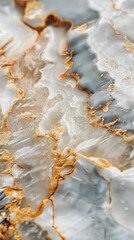 Elegant Marble Texture with Natural Patterns and Gold Veins