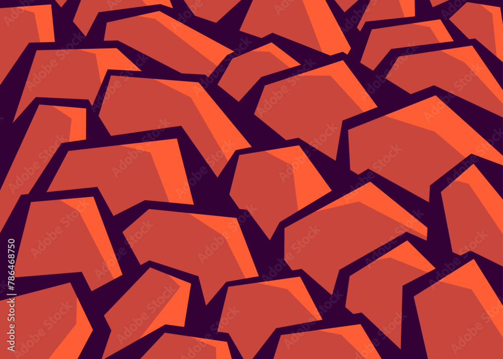 Poster abstract background with seamless irregular staircase line pattern