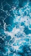 Ocean seafoam and turbulet water