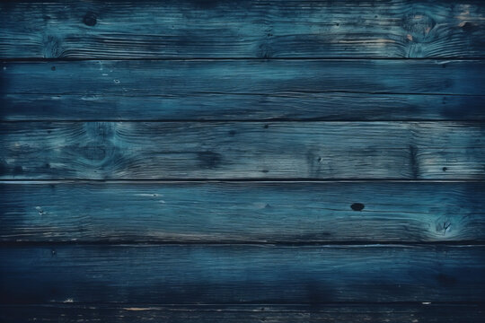 grunge background. Wood texture background. Old painted wood wall. Dark blue background with copy space