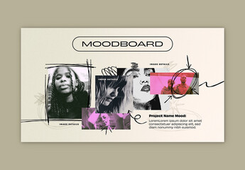 Grungy Moodboard Layout - obrazy, fototapety, plakaty